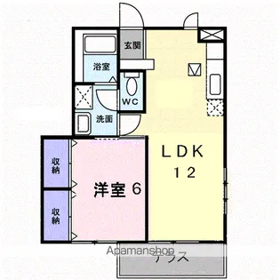 プラネッツあおき 1【1階】の間取り