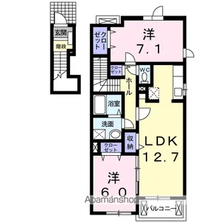 パルテ・カナーレⅤ【2階】の間取り