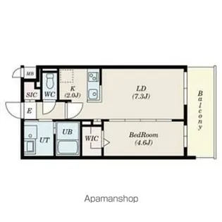 福岡県福岡市東区名島2丁目【マンション】の間取り