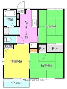 3DKの間取り画像