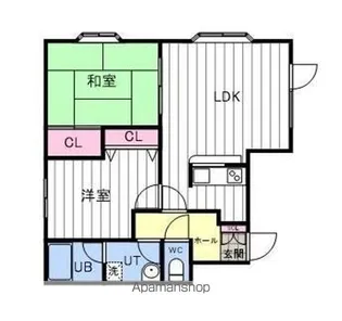 モニュメント25【202号室】の間取り
