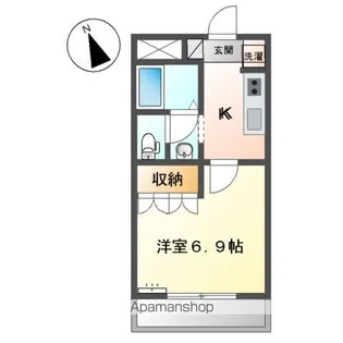 プランドール・モコ【2階】の間取り
