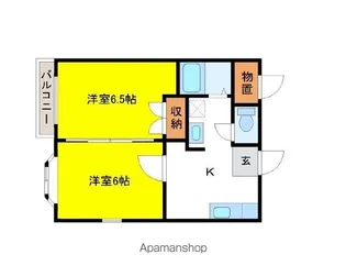 センチュリーハウス津志田A【1階】の間取り