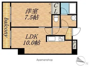 フォーシーンBLD【6階】の間取り