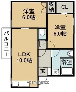 カーサ平子【2階】の間取り