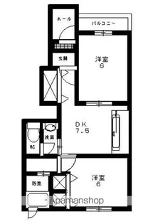 ヴィラ・アコールB【1階】の間取り