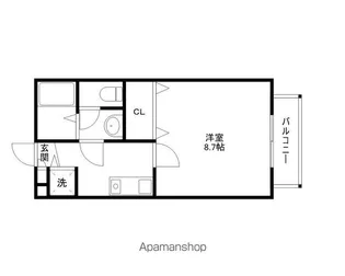 プロメッサ・ワン【105号室】の間取り