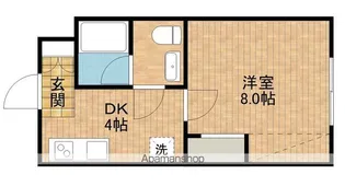 ハイライズ細島【1階】の間取り