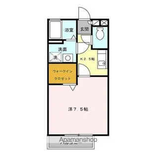 セジュールソシア【1階】の間取り