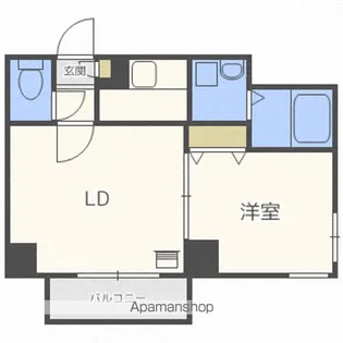レジディア桑園【9階】の間取り