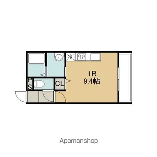 1Rの間取り画像