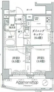 ティモーネ上野の森ノルド【11階】の間取り
