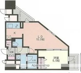 ドゥーエ幡ヶ谷【16階】の間取り