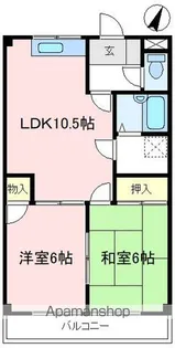 サンライフ片岡【2階】の間取り
