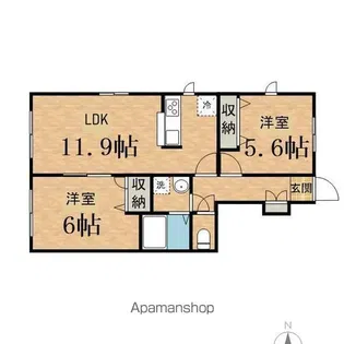 エクセレントステージ【1階】の間取り