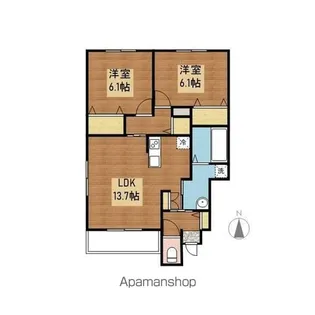 アイリスC【1階】の間取り
