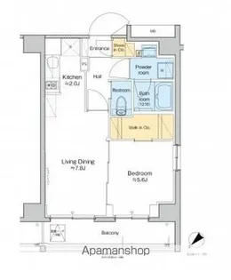 プラウドフラット墨田曳舟【4階】の間取り