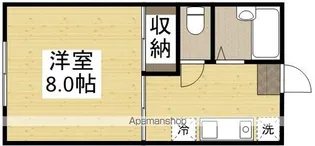 スペースシャトル2番館【3号室】の間取り
