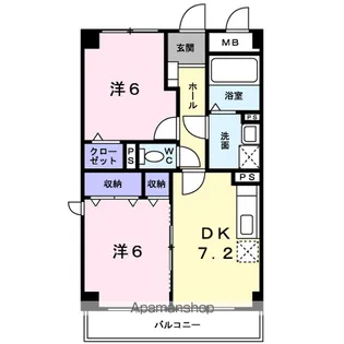 ボナールフェンテ【4階】の間取り