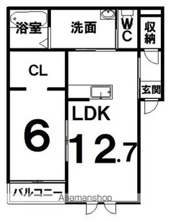 TOWN BLOOM(タウン ブルーム)【1階】の間取り