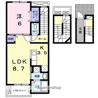 ニノブリーゼ【3階】の間取り