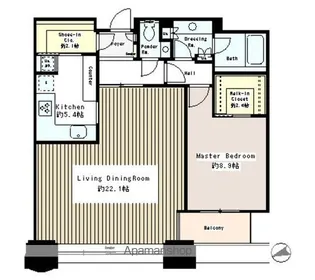青山パークタワー【19階】の間取り