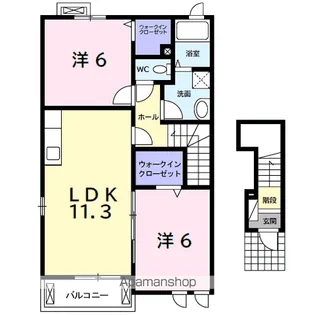 ガーディアン【2階】の間取り