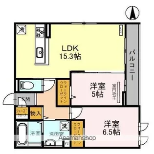 MAISON GRANDEUR【201号室】の間取り