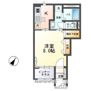 1Kの間取り画像