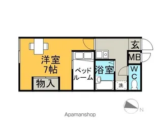 レオパレスオアーゼ・メゾン【206号室】の間取り