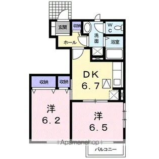 SHAMROCKⅢ【1階】の間取り