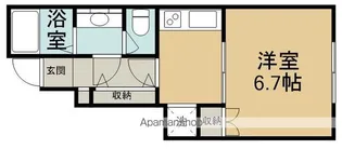 サンフォルテ三木西【105号室】の間取り