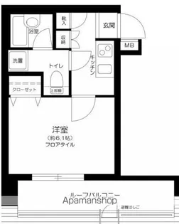 パレステュディオ新宿御苑前【9階】の間取り
