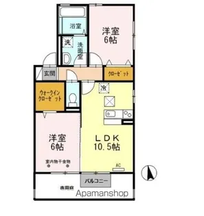 ルミエールR【1階】の間取り