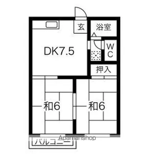 フォーブル貴船【2階】の間取り