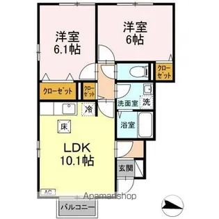 サンコート【1階】の間取り