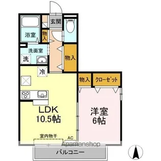 リヴェール北御座 A棟【1階】の間取り