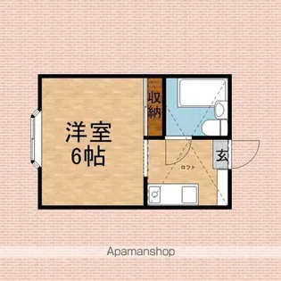 コーポ鶴ケ舞【1階】の間取り