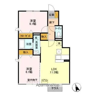 向日葵【1階】の間取り