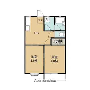 ノーブルMRK【1階】の間取り