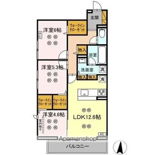 ローテ ベルク【3階】の間取り