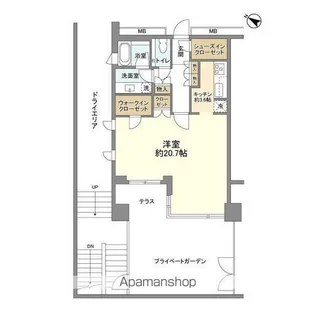 マスタービュー レジデンス【101号室】の間取り