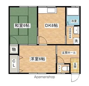サングレアⅡ【201号室】の間取り