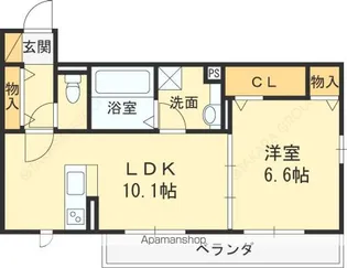 SEJOUR JUILLET【1階】の間取り
