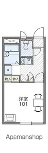 レオパレス幹【1階】の間取り