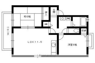 アネックス扇田【2階】の間取り