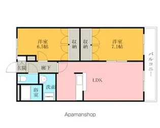 サウス23(SOUTH23)【103号室】の間取り