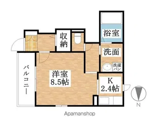 第三ペルスネージュ【1階】の間取り