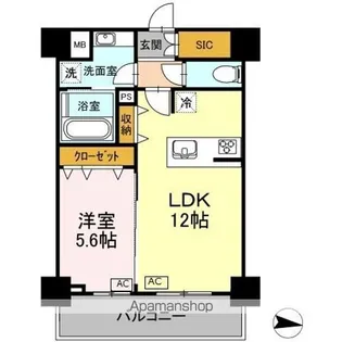 東京都立川市幸町3丁目【マンション】の間取り