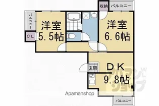 ルチルマンション【201号室】の間取り